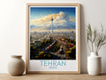 tehran travel poster for kitchen iran