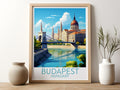 budapest travel poster for kitchen hungary