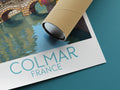 colmar travel poster rolled france