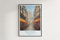 troyes travel poster hanged on the wall france