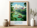 dhaka travel poster for kitchen bangladesh