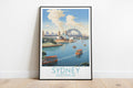 sydney travel poster on the ground australia