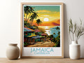 jamaica travel poster for kitchen caribbean