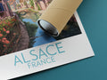 alsace travel poster rolled france