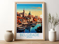 belgrade travel poster for kitchen serbia