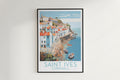 saint ives travel poster hanged on the wall cornwall