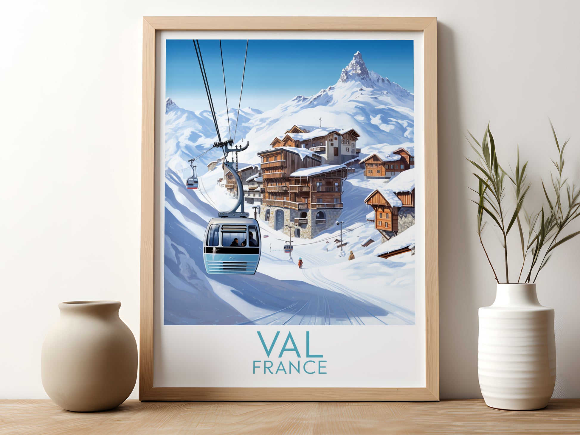 val thorens travel poster for kitchen france