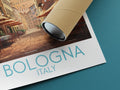 bologna travel poster rolled italy