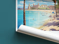 palma travel poster roll up spain