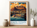 cape town travel poster for kitchen south africa