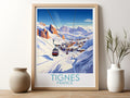 tignes travel poster for kitchen france