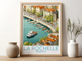 la rochelle travel poster for kitchen france