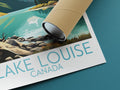 lake louise travel poster rolled canada