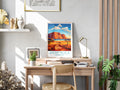 ayers rock travel poster for desk australia