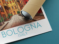 bologna travel poster rolled italy