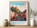 edinburgh travel poster for kitchen united kingdom