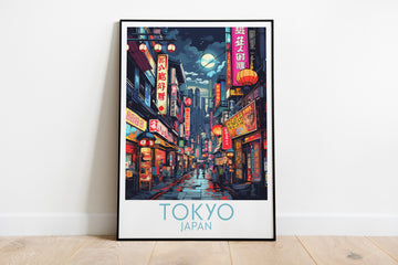 tokyo travel poster on the ground japan