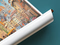 florence travel poster tube italy