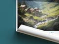 pyrenees travel poster roll up france