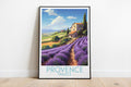 provence travel poster on the ground france