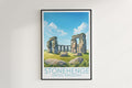 stonehenge travel poster hanged on the wall united kingdom