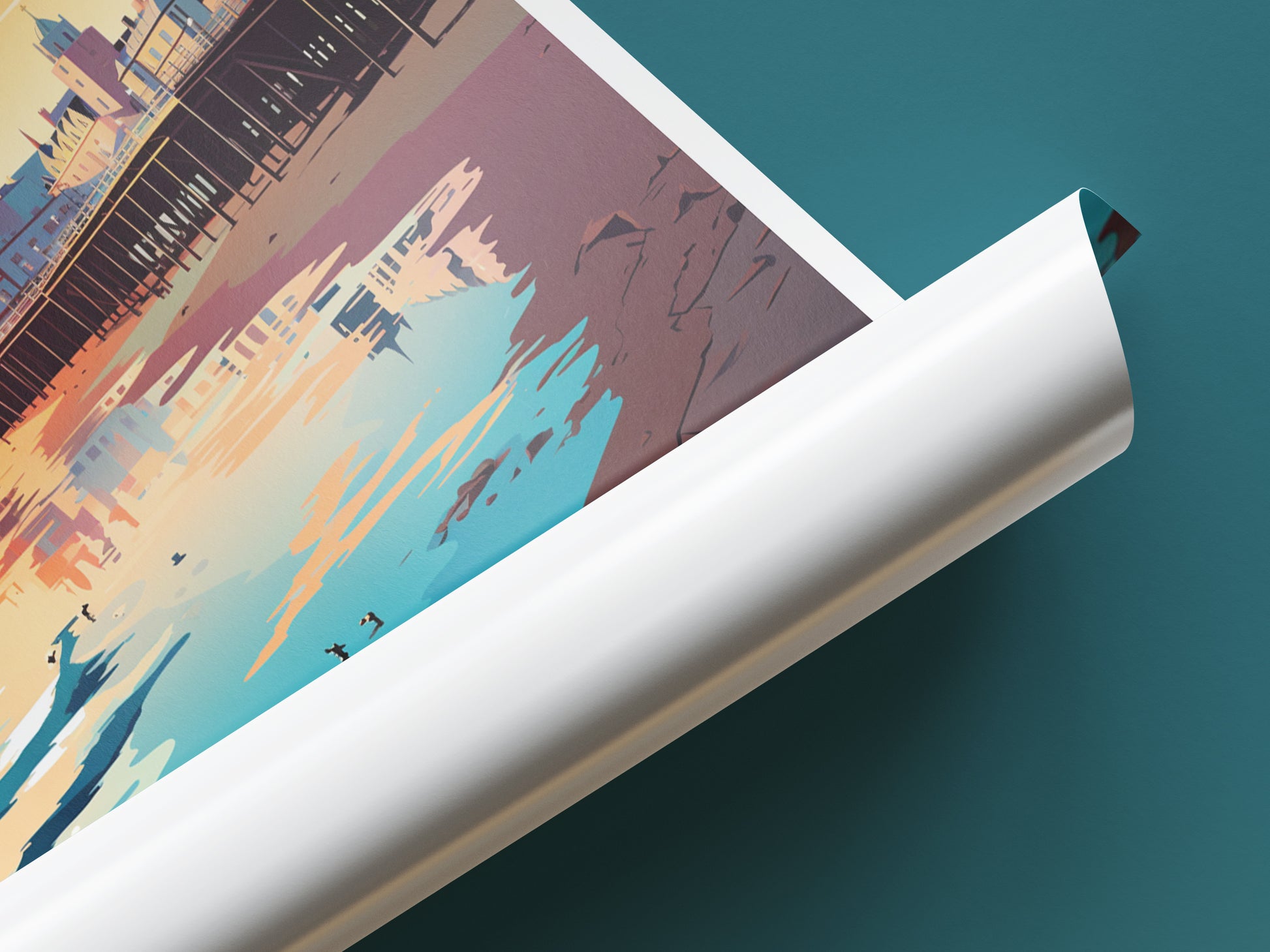 brighton travel poster tube united kingdom