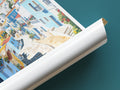 algarve travel poster tube portugal