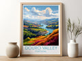 douro valley travel poster for kitchen portugal