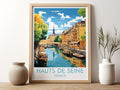 hauts de seine travel poster for kitchen france