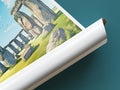 stonehenge travel poster tube united kingdom