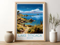 lake titicaca travel poster for kitchen bolivia