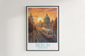 berlin travel poster hanged on the wall germany