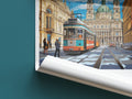 vienna travel poster roll up austria