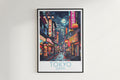 tokyo travel poster hanged on the wall japan