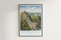 the great wall travel poster hanged on the wall ll china