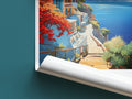 crete travel poster roll up greece