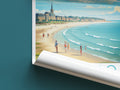 saint malo travel poster roll up france