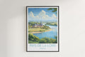 pays de la loire travel poster hanged on the wall france