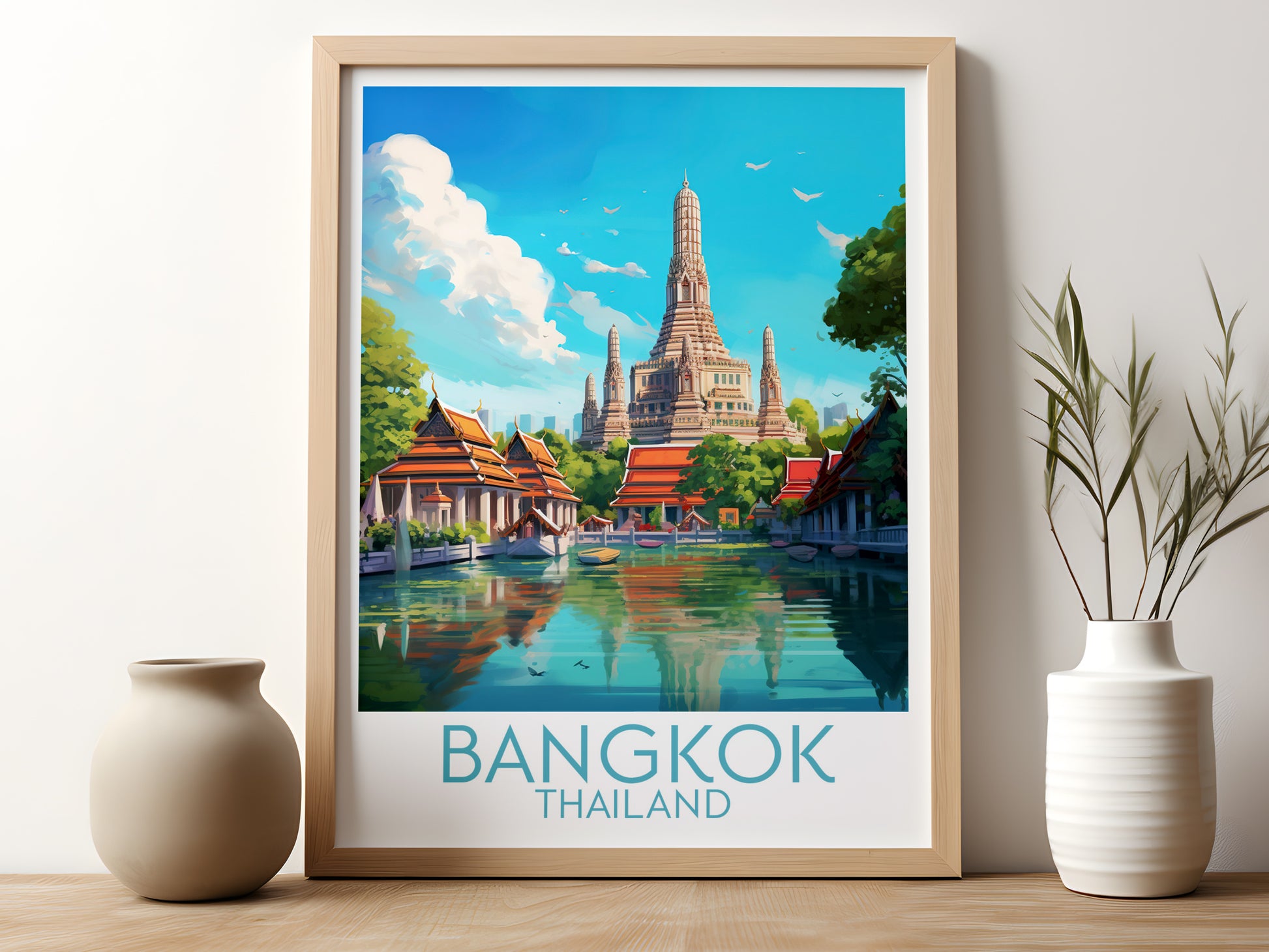 bangkok travel poster for kitchen thailand