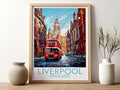 liverpool travel poster for kitchen england