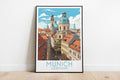 munich travel poster on the ground germany