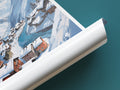 val disere travel poster tube france