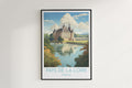 pays de la loire travel poster hanged on the wall france