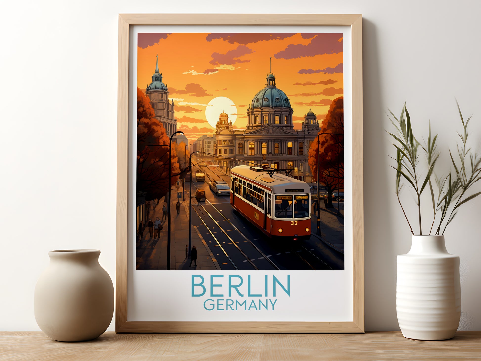 berlin travel poster for kitchen germany