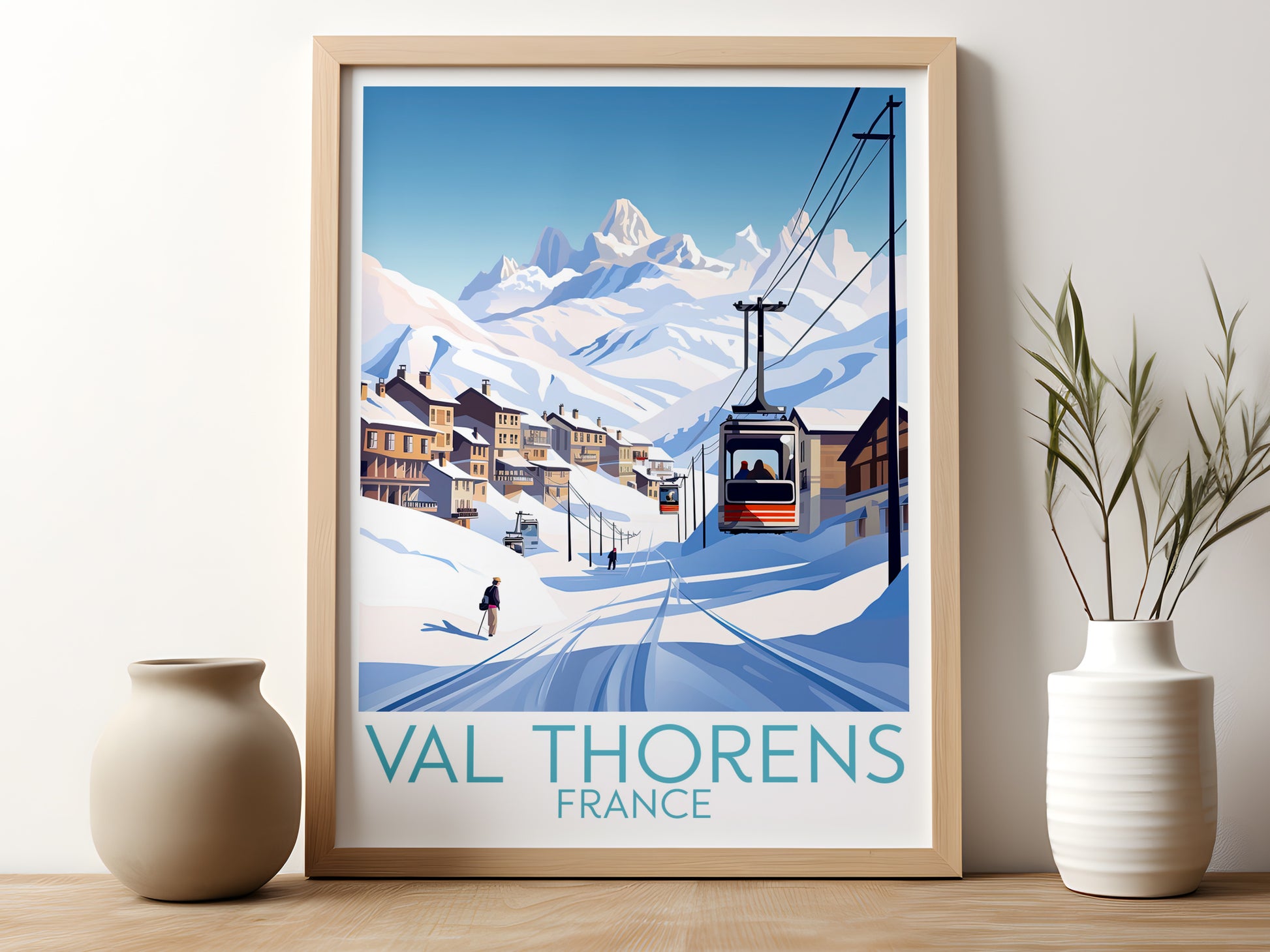 val thorens travel poster for kitchen france