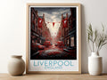 liverpool travel poster for kitchen england