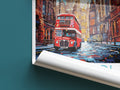 liverpool travel poster roll up england