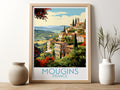 mougins travel poster for kitchen france