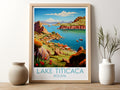 lake titicaca travel poster for kitchen bolivia