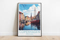 copenhagen travel poster on the ground denmark